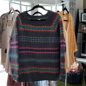 Old Navy Gray Multicolor Women's Sweater